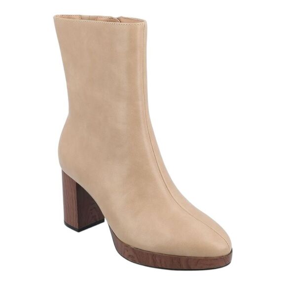 JOURNEE COLLECTION Romer Tru Comfort Platform Block Heel Booties in Tan Size 8 - Picture 9 of 16